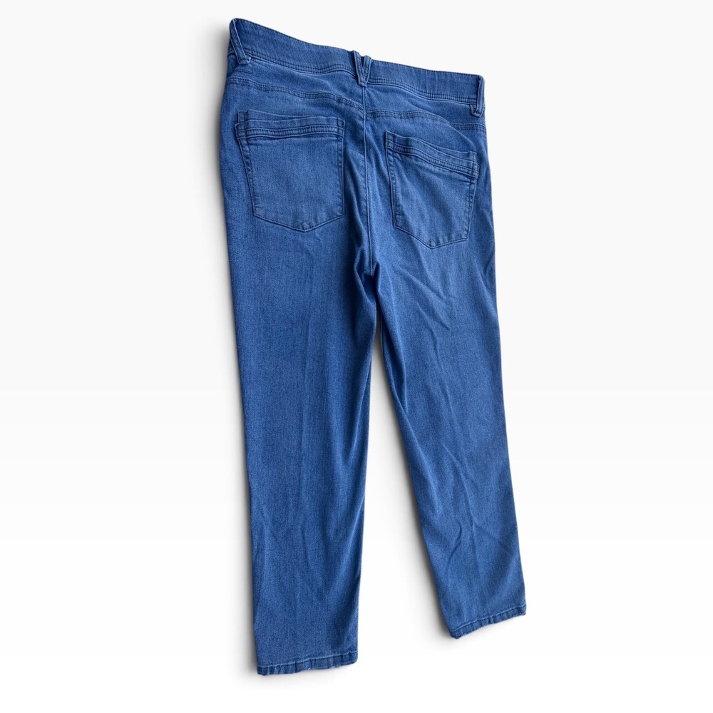 Democracy Ab Solution Tech Straight Leg Jeans Womens 8 Blue EUC Stretch Denim - Picture 7 of 8